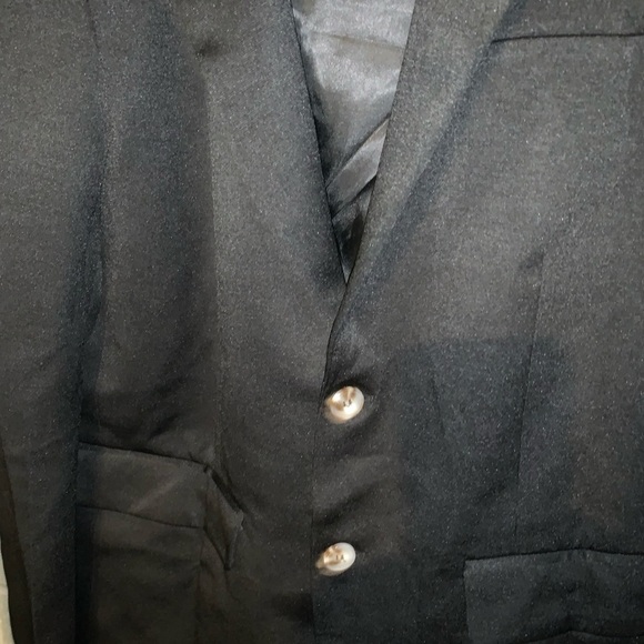 Suit Men’s Jacket Black Size Medium Elastic Waist - Picture 3 of 7
